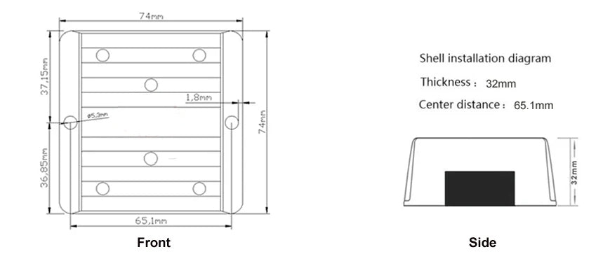 8 - 40V In 13.8V Out 20A Boost Buck DC/DC Converter EM8 - 40S13R820 - Envistia Mall