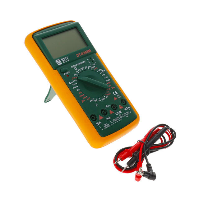 BEST DT9205M Digital Multimeter — Voltage, Current, Resistance, Capacitance, Diode & Transistor hFE Tester