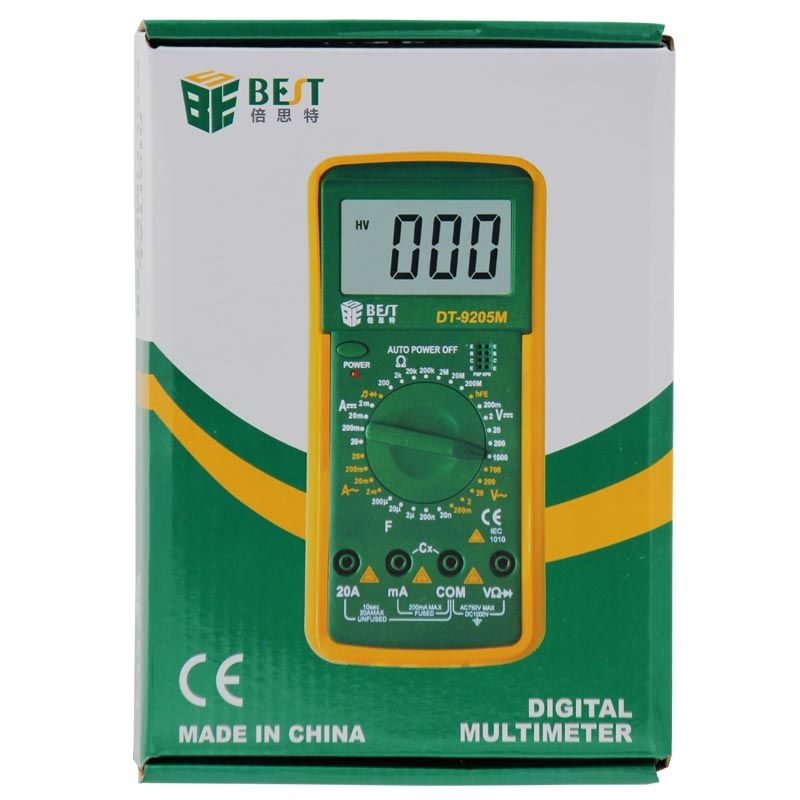 BEST DT9205M Digital Multimeter — Box and Packaging