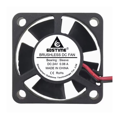 30mm 24V DC Brushless Cooling Fan – PH2.0 or XH2.54 Connector | 3010 5-Blade Fan for CPU, 3D Printers & Lasers