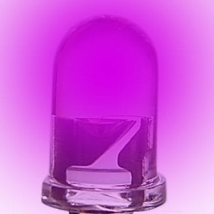 3mm UV / Purple LED – 515-520nm Clear Transparent (10/25/50/100 Pack)
