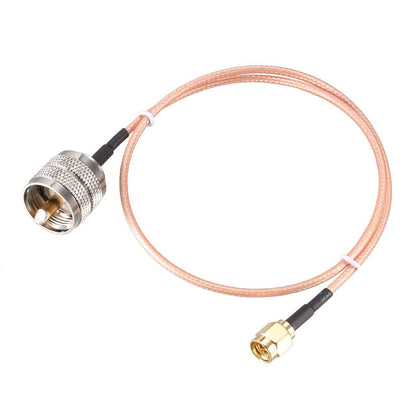 UHF Male PL259 to SMA Male 50-Ohm RG316 Coax Low Loss Jumper RF Cable 20in/50cm