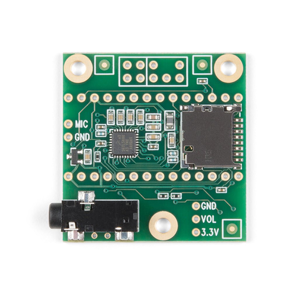 Audio Adapter Shield for Teensy 4.0, 4.1 w/ Male & Female Headers ...