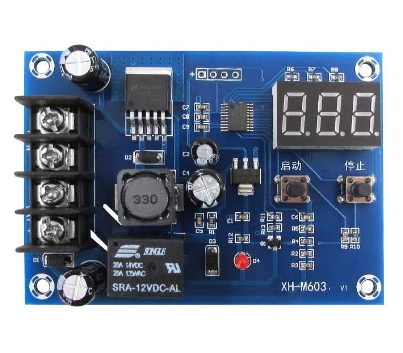 Battery Charge Controller Protection Switch Digital Display Relay for 12V to 24V Batteries XH - M603 - Envistia Mall