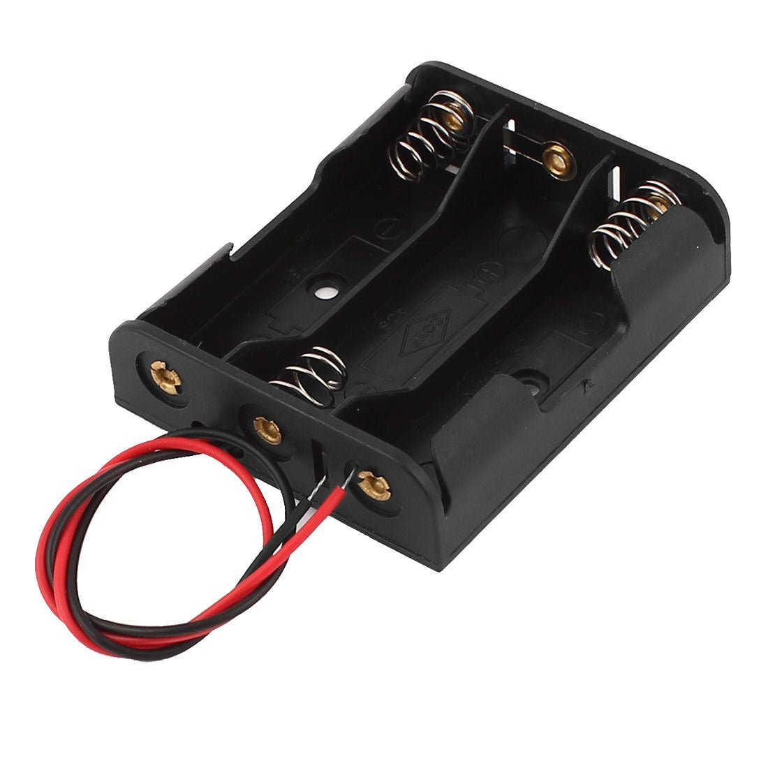Battery Holder Case Box for 3X AA Batteries 4.5V with 4" Wire Leads from Envistia Mall