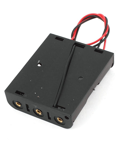 Battery Holder Case Box for 3X AA Batteries 4.5V with 4" Wire Leads from Envistia Mall