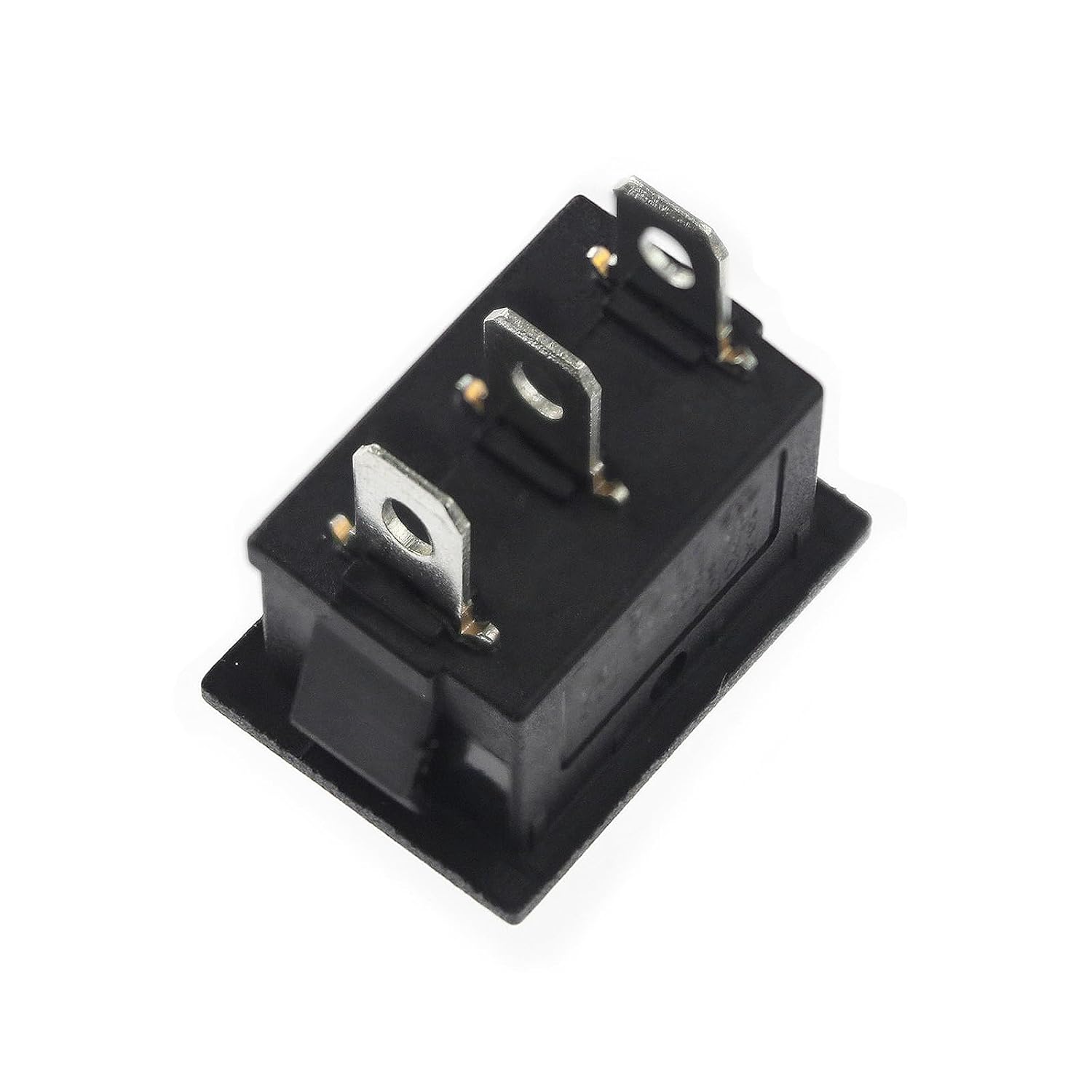 Black 3 - Pin Rocker Switch ON - OFF - ON SPDT 21X15mm (0.8" x 0.6") KCD1 6A/250VAC 10A/125VAC - Envistia Mall
