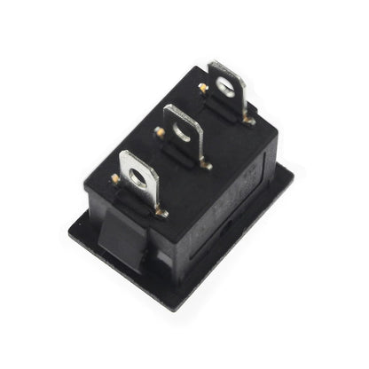 Black 3 - Pin Rocker Switch ON - OFF - ON SPDT 21X15mm (0.8" x 0.6") KCD1 6A/250VAC 10A/125VAC - Envistia Mall
