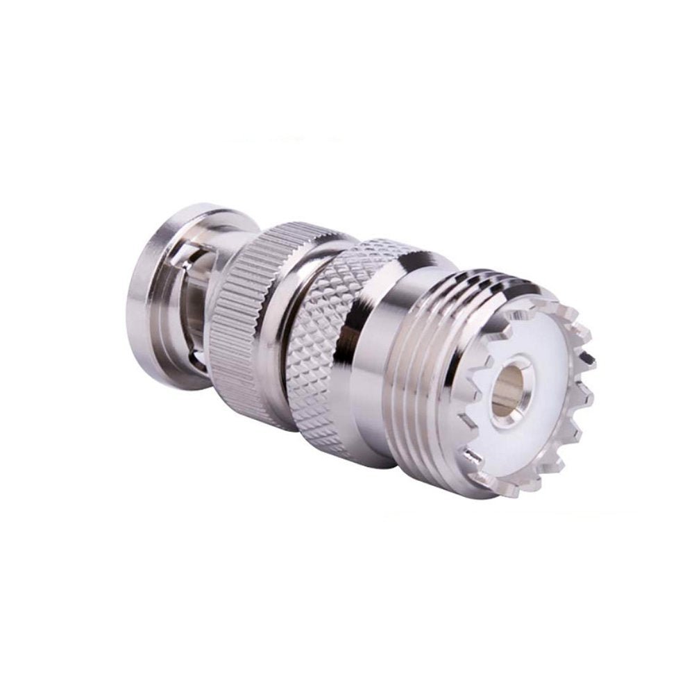 BNC Male Plug to SO239 UHF Female Jack RF Coaxial Adapter Connector - Envistia Mall