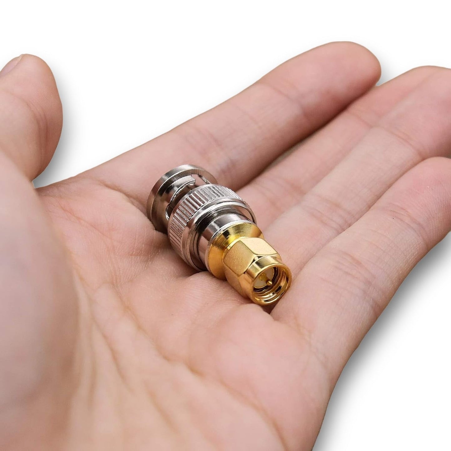 BNC Male to SMA Male RF Coaxial Adapter - 50 Ohm Connector for HAM Radio, SDR, Test Equipment & Wireless Applications from Envistia Mall