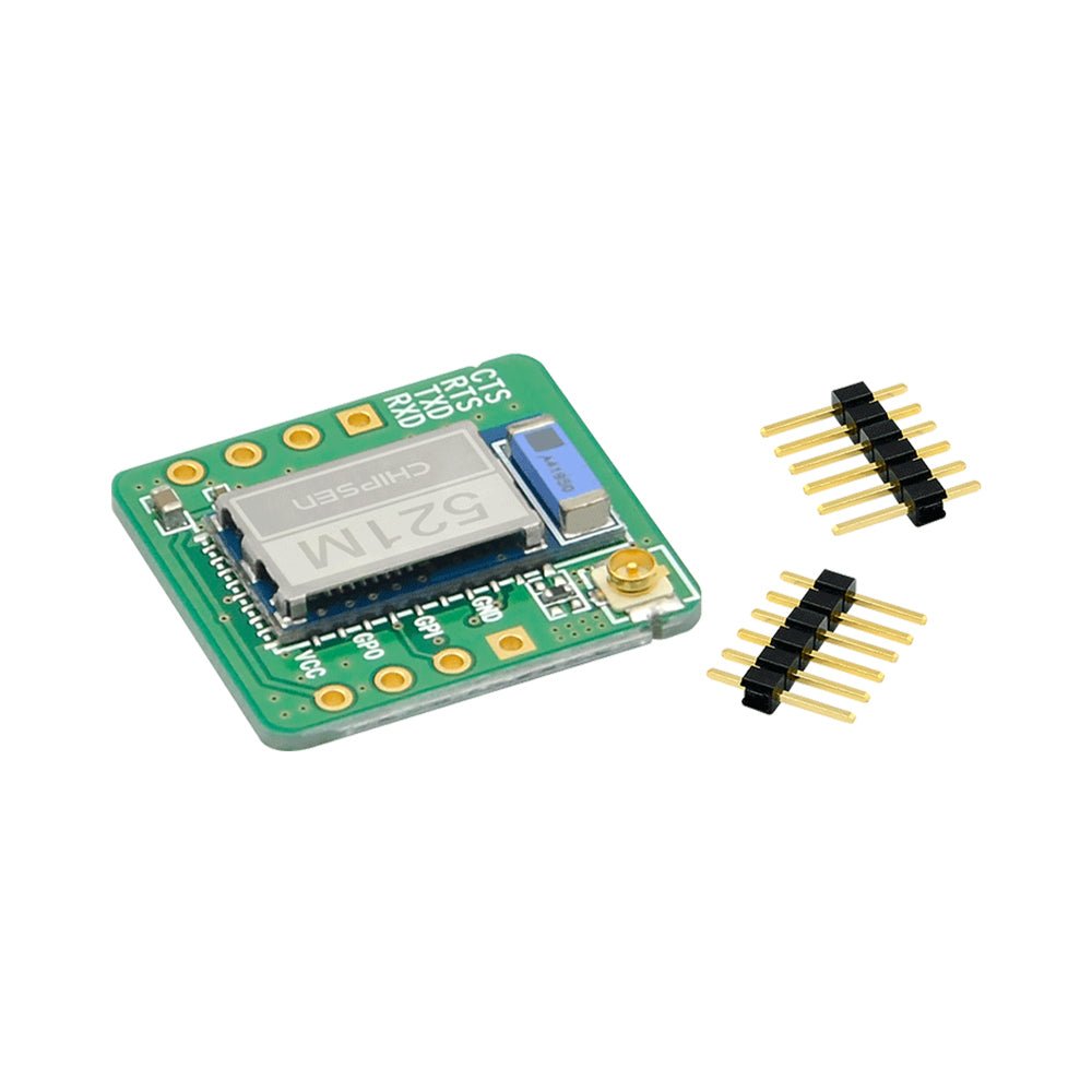 CHIPSEN BoT - nLE521MDU Bluetooth v5.0 BLE Class2 (+4dBm) DIP Master Module w/ Chip + U.FL Antenna Connector & Pin Headers - Envistia Mall