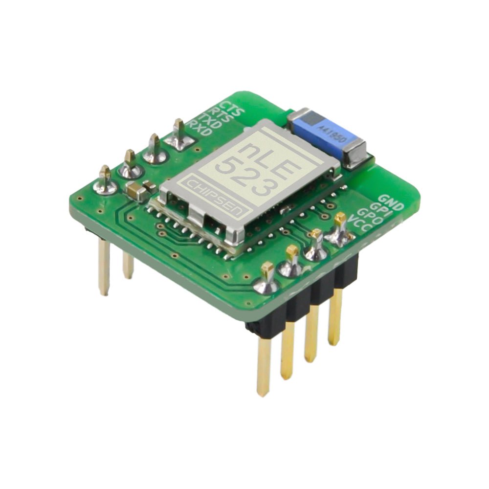 CHIPSEN BoT - nLE523D Bluetooth v5.3 BLE Class1.5 (+7dBm) DIP Slave Module w/ Chip Antenna - Envistia Mall