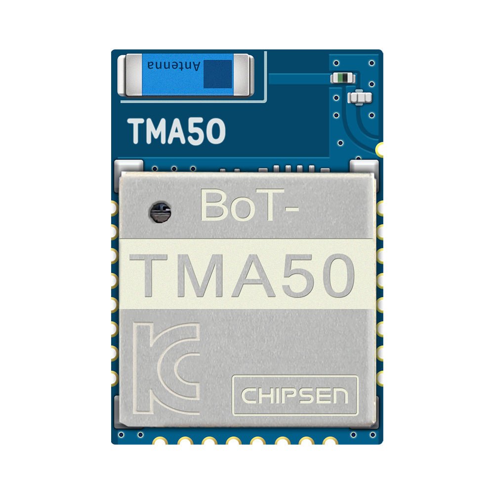 CHIPSEN BoT - TMA50 Bluetooth v5.3 BLE Class1 (+20dBm) SMD Slave/Master Multicon 1:8 Module w/ Chip Antenna - Envistia Mall