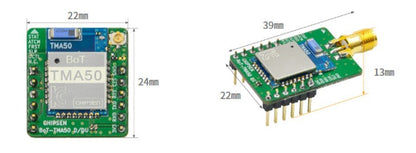 CHIPSEN BoT - TMA50DS Bluetooth v5.3 BLE Class1 (+20dBm) DIP Slave/Master/Multicon 1:8 Module w/ SMA Antenna - Envistia Mall