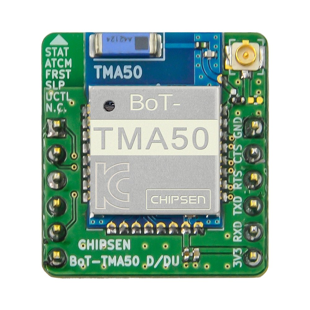 CHIPSEN BoT - TMA50DU Bluetooth v5.3 BLE Class1 (+20dBm) DIP Slave/Master/Multicon 1:8 Module w/ U.FL Antenna - Envistia Mall