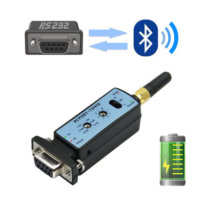 CHIPSEN RCPORT - TD410 Long Range Bluetooth Wireless RS232 Serial Adapter D - SUB9 (F) w/ Battery - Envistia Mall