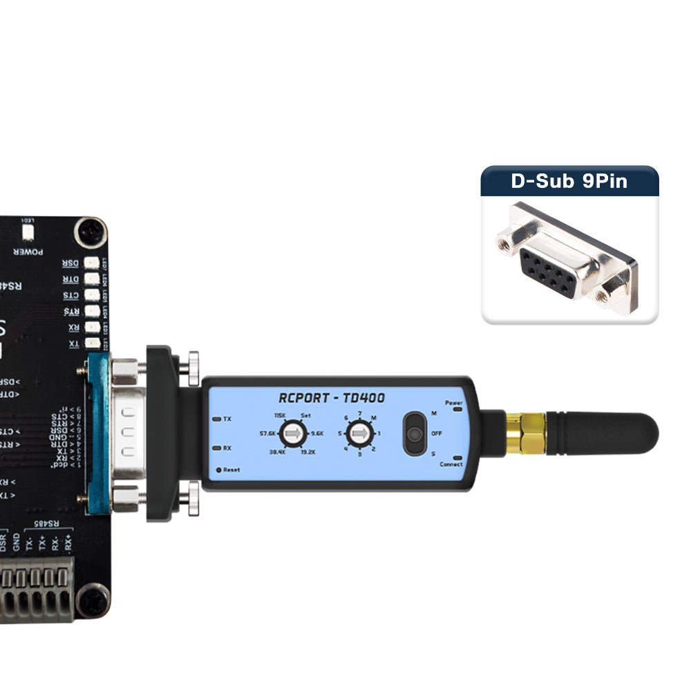 CHIPSEN RCPORT - TD410 Long Range Bluetooth Wireless RS232 Serial Adapter D - SUB9 (F) w/ Battery - Envistia Mall