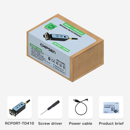 CHIPSEN RCPORT - TD410 Long Range Bluetooth Wireless RS232 Serial Adapter D - SUB9 (F) w/ Battery - Envistia Mall