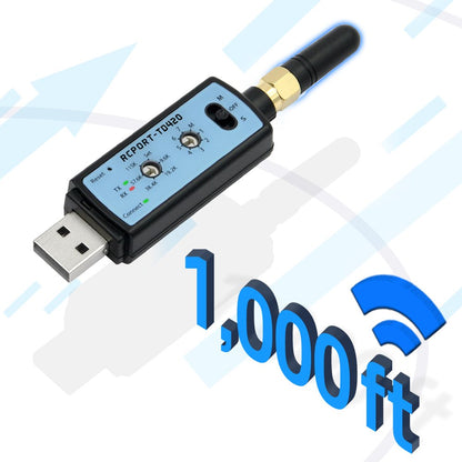 CHIPSEN RCPORT - TD420 Long Range Bluetooth Wireless RS232 Serial Adapter USB - Envistia Mall