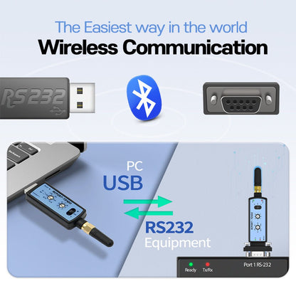 CHIPSEN RCPORT - TD420 Long Range Bluetooth Wireless RS232 Serial Adapter USB - Envistia Mall