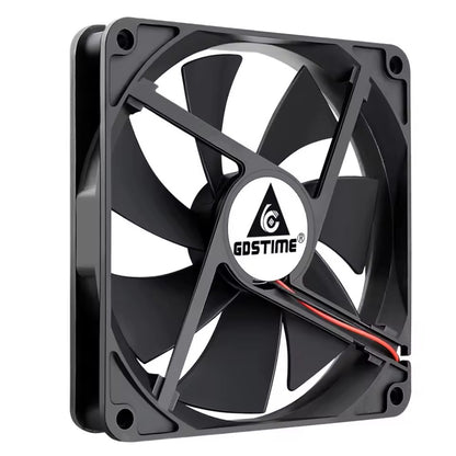 140mm 12V DC Brushless Cooling Fan – XH2.54 Connector | 14025 7-Blade Fan for CPU, 3D Printers & Lasers