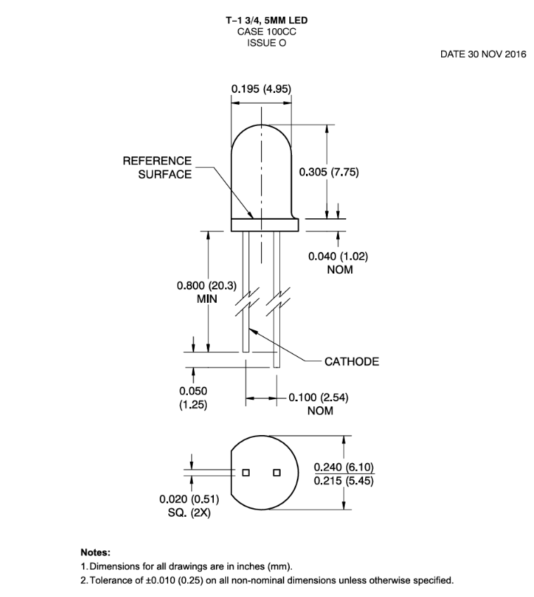 10x Emettitori IR SFH485P 880nm 5mm | Infrarossi Per Telecomandi E Sensori | Componenti Elettronici Radiali