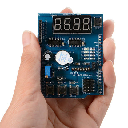 Multi-Function Prototyping / Expansion Shield For Arduino UNO LEONARDO MEGA2560 in a Hand - Envistia Mall