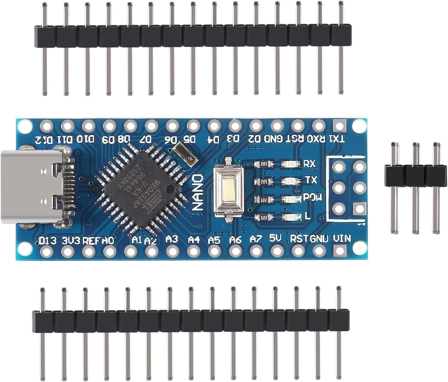 Nano V3.0 USB - C Micro - Controller with ATmega328P 16MHz 5.0V CH340G USB Driver - Envistia Mall