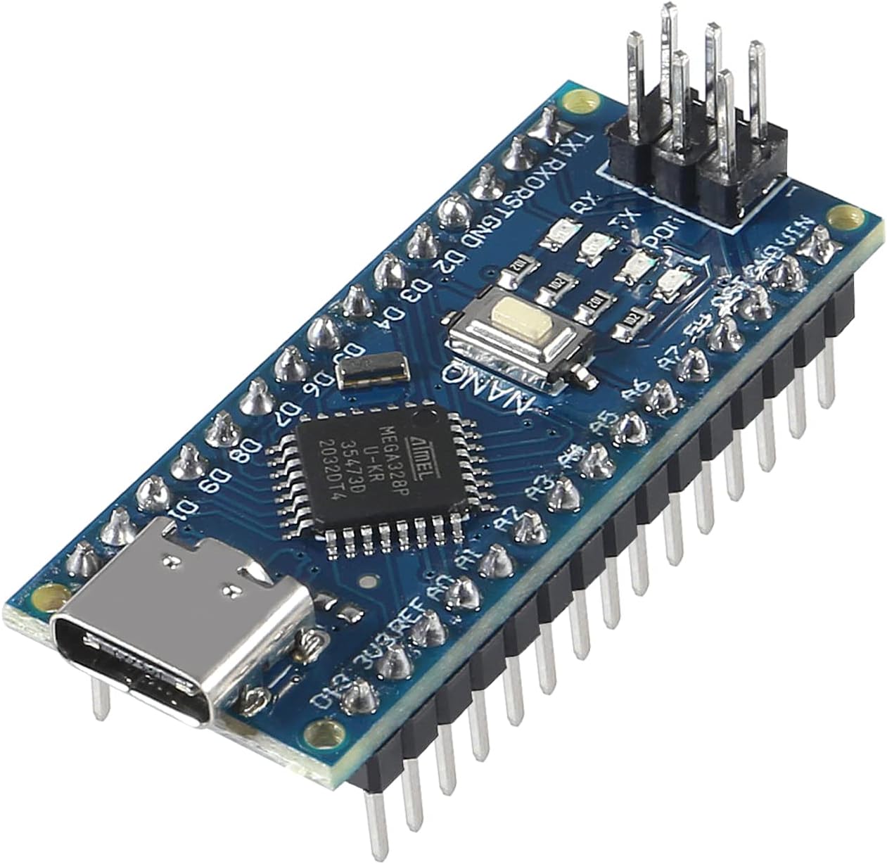 Nano V3.0 USB - C Micro - Controller with ATmega328P 16MHz 5.0V CH340G USB Driver - Envistia Mall