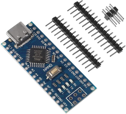 Nano V3.0 USB - C Micro - Controller with ATmega328P 16MHz 5.0V CH340G USB Driver - Envistia Mall