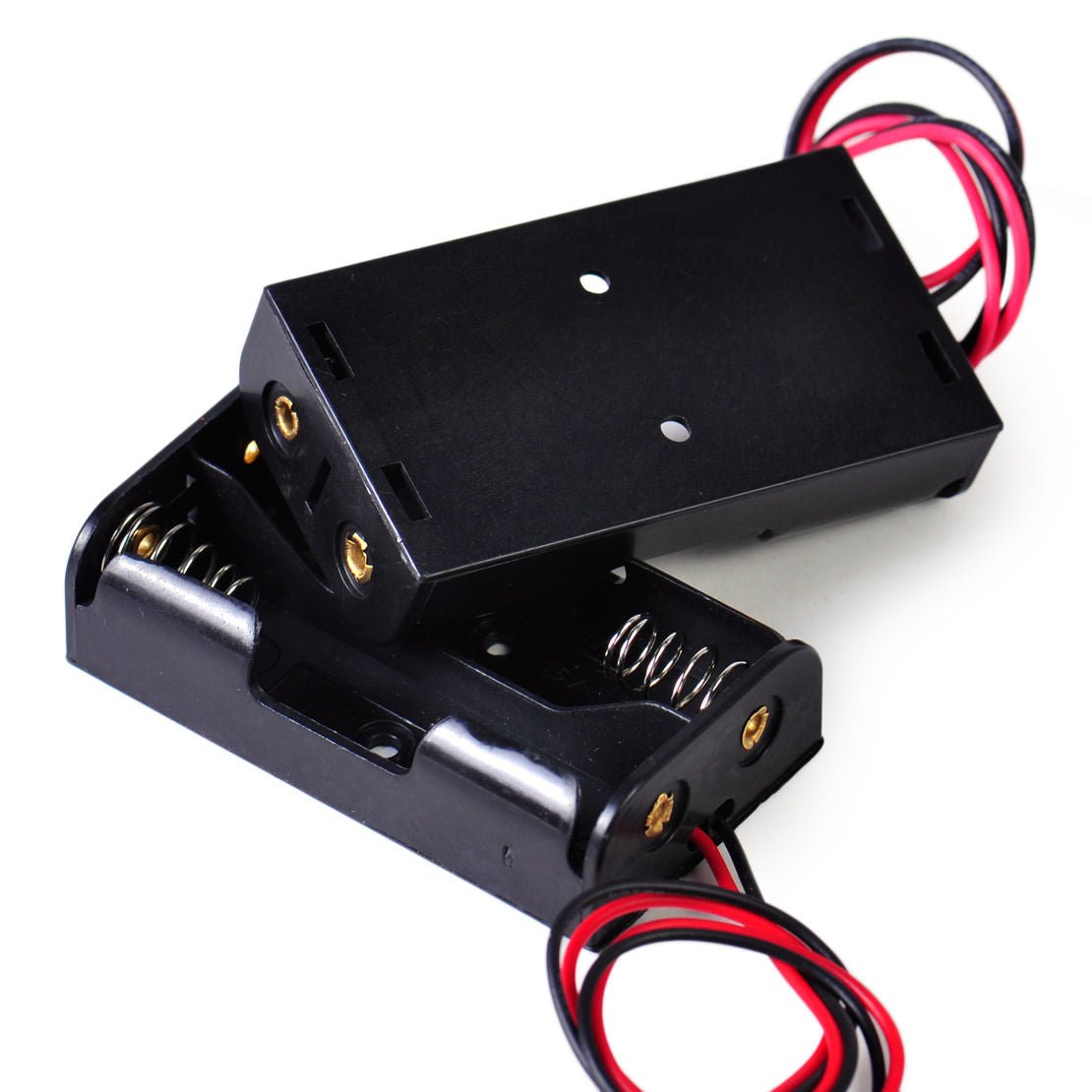 2X AA Series Connected 3V (1.5V x 2) Battery Holder Case with 4" Wire Leads from Envistia Mall
