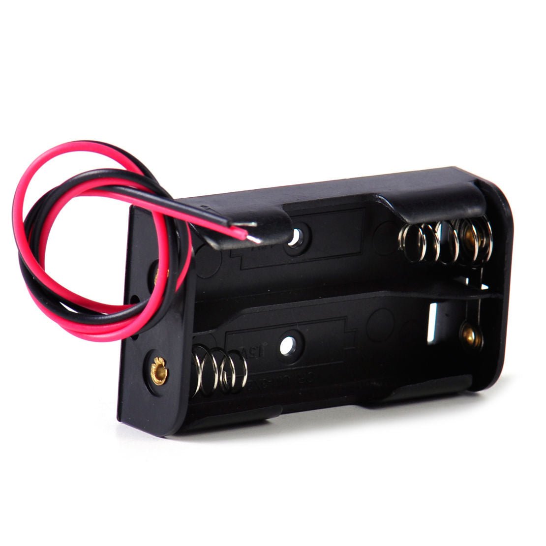 2X AA Series Connected 3V (1.5V x 2) Battery Holder Case with 4" Wire Leads from Envistia Mall