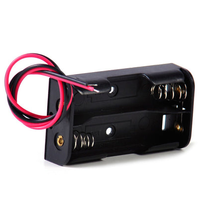 2X AA Series Connected 3V (1.5V x 2) Battery Holder Case with 4" Wire Leads from Envistia Mall