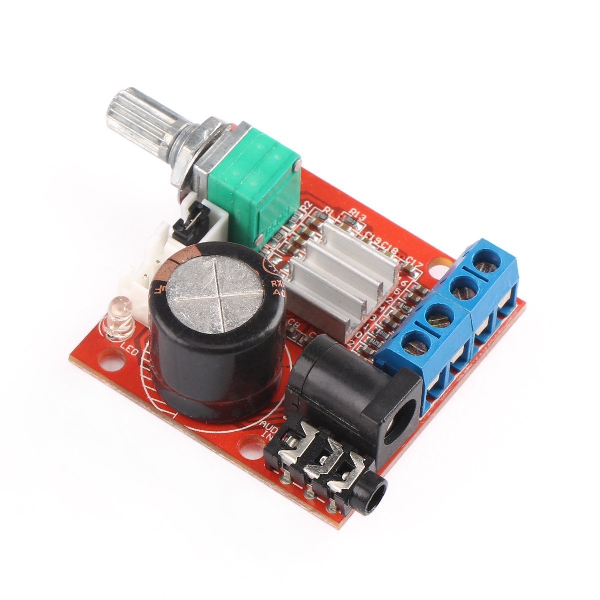 PAM8610 Mini 10W+10W Stereo Audio Power Amplifier Board Module with Volume Control - Envistia Mall