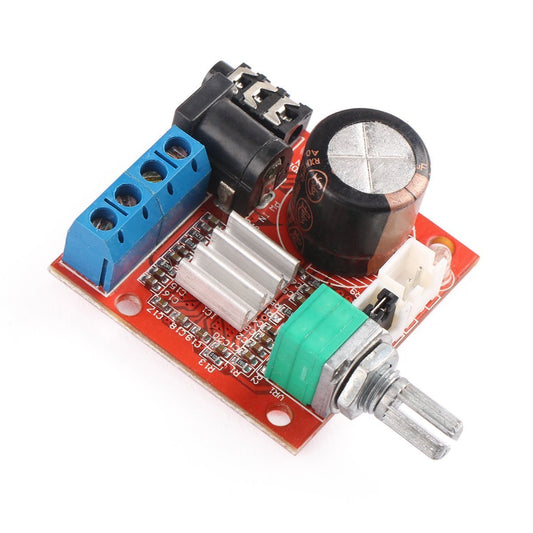 PAM8610 Mini 10W+10W Stereo Audio Power Amplifier Board Module with Volume Control - Envistia Mall