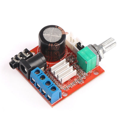 PAM8610 Mini 10W+10W Stereo Audio Power Amplifier Board Module with Volume Control - Envistia Mall