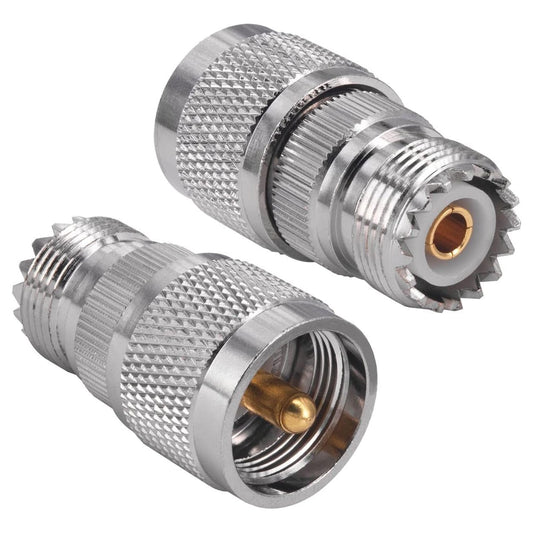 PL - 259 UHF Male Plug to SO - 239 UHF Female Jack Straight RF Adapter Connector - Envistia Mall