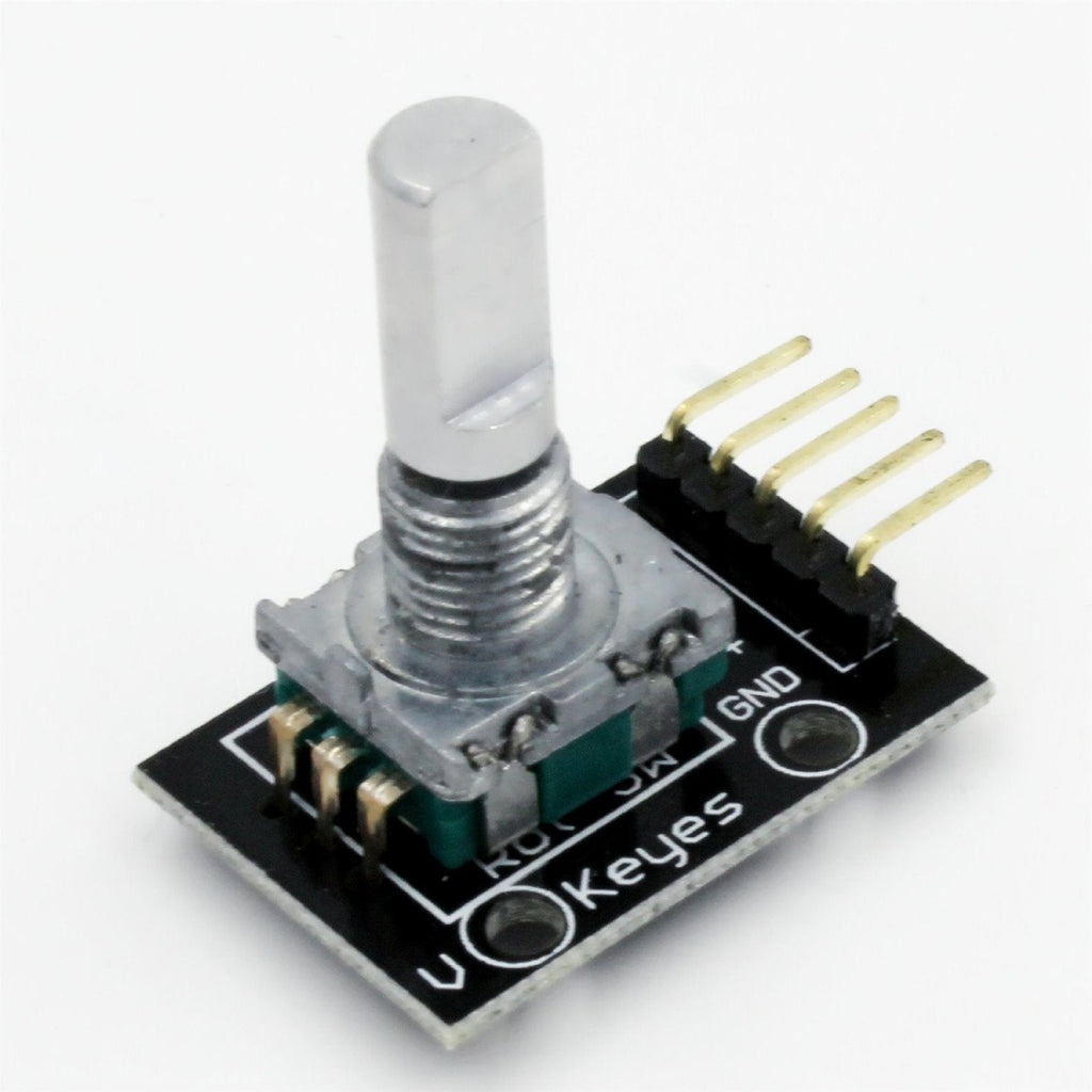 Rotary Encoder / Rotation Sensor Module with Pushbutton Switch Arduino ...