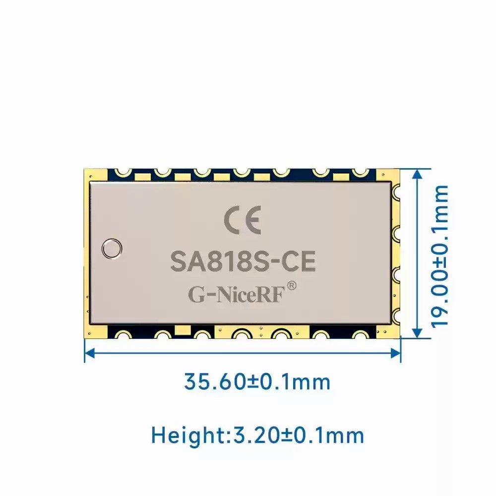 SA818S - CE UHF or VHF 1W Analog RF Radio Transceiver Module w/ RDA1846S IC - Envistia Mall