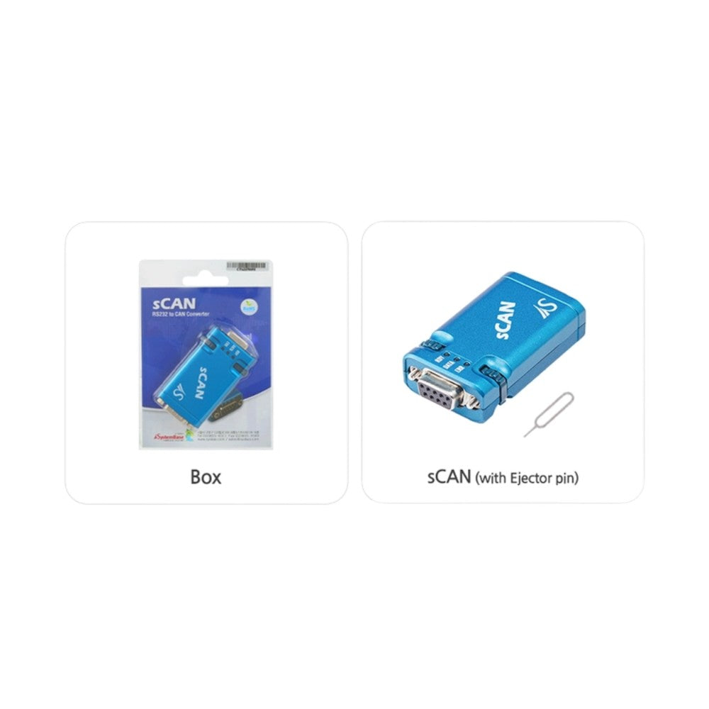 SystemBase sCAN Industrial RS232 to CAN Converter | Envistia Mall