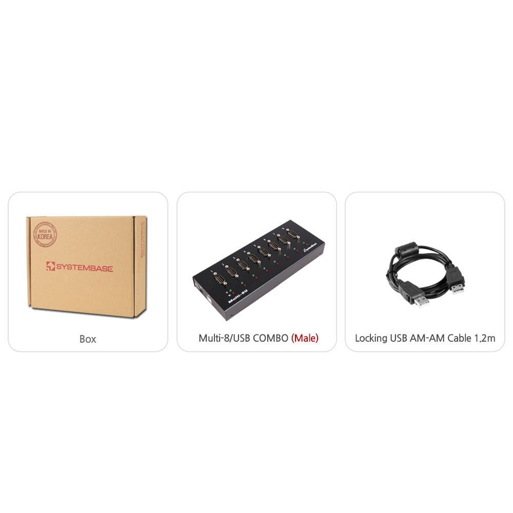 SystemBase Multi - 8U Combo — USB to 8 - Port RS422/RS485 Serial Converter Adapter - Envistia Mall