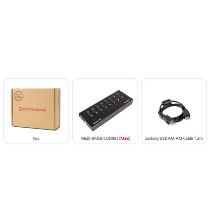 SystemBase Multi - 8U Combo — USB to 8 - Port RS422/RS485 Serial Converter Adapter - Envistia Mall