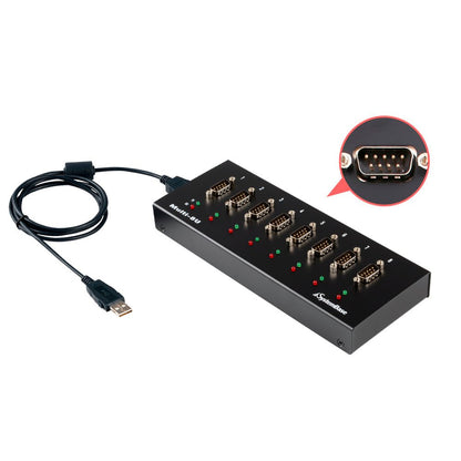 SystemBase Multi - 8U RS232 — USB to 8 - Port RS232 Serial Converter Adapter - Envistia Mall