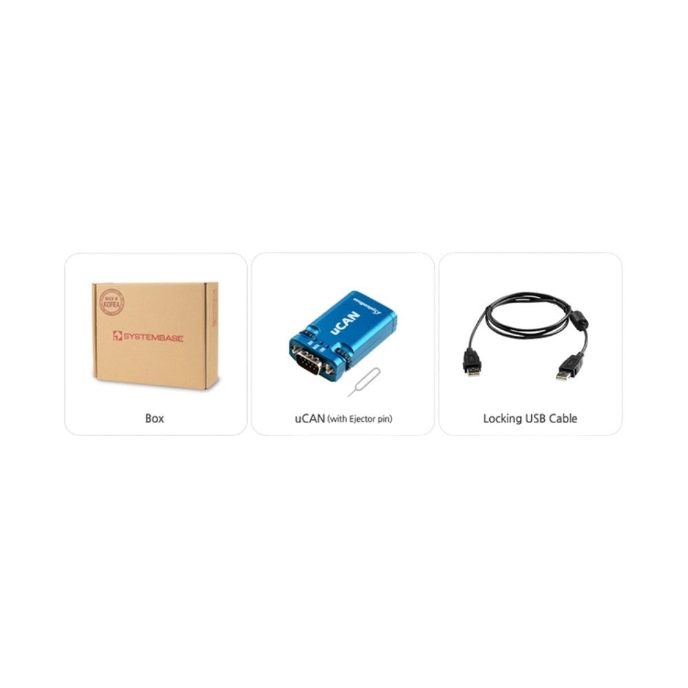 SystemBase uCAN V3.0 USB to CAN Converter - In the Box | Envistia Mall