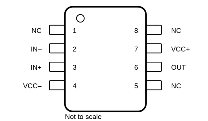 TL071 Single 30V Low-Noise JFET Operational Amplifier IC Pinout