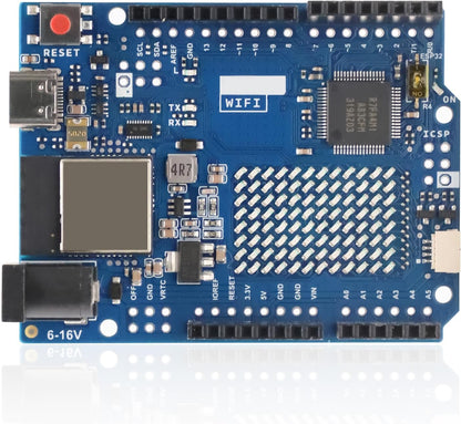 Arduino Uno R4-compatible Wifi Microcontroller Top View | Envistia Mall