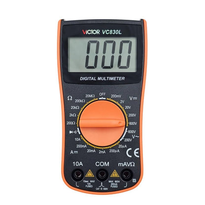 Victor VC830L Digital Multimeter — Compact CAT III 600V DMM - Envistia Mall