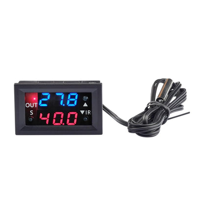 W2401 20A Digital Temperature Controller with 1M Waterproof Probe & LED Display - Envistia Mall