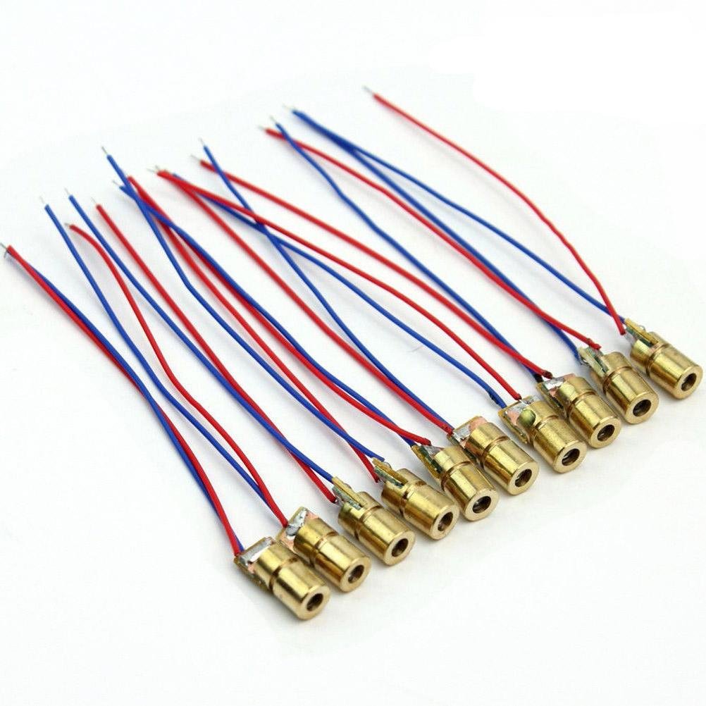 10pcs 650nm 6mm 5V 5mW Red Laser Diode Module - Envistia Mall