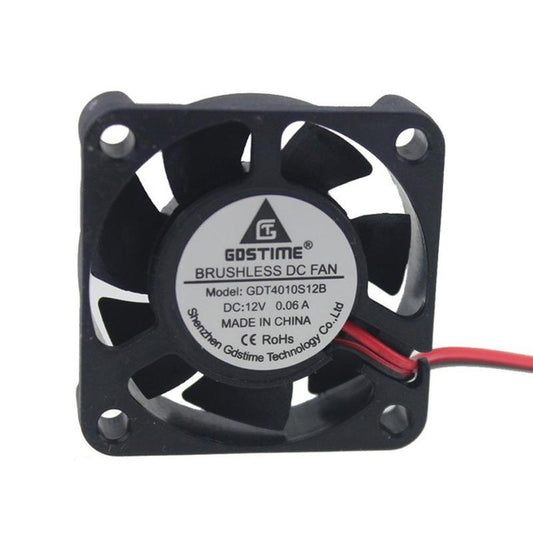 12V 40mm x 40mm x 10mm 4010S DC Brushless 2-pin CPU / Laser / Printer Cooling Fan - Envistia Mall